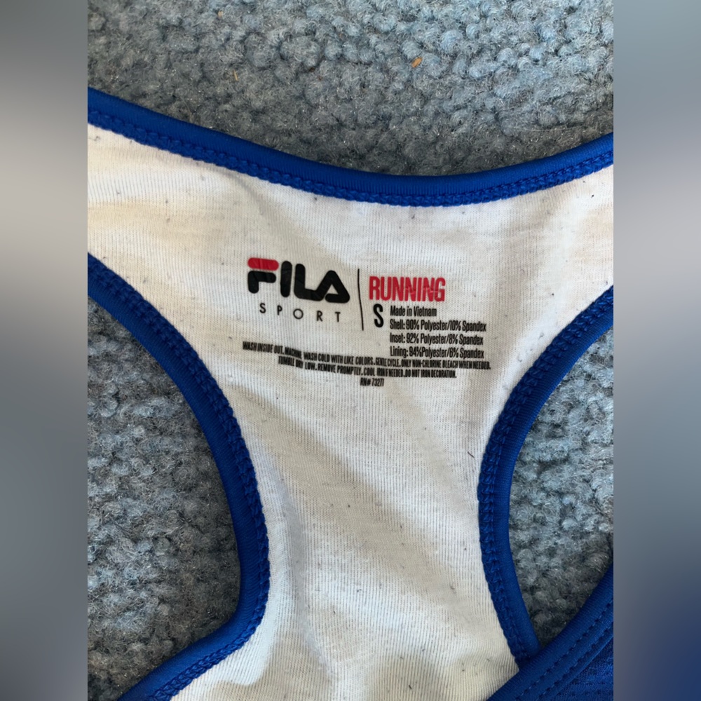 Royal Blue Fila Sports Bra- size small - Picture 2 of 3